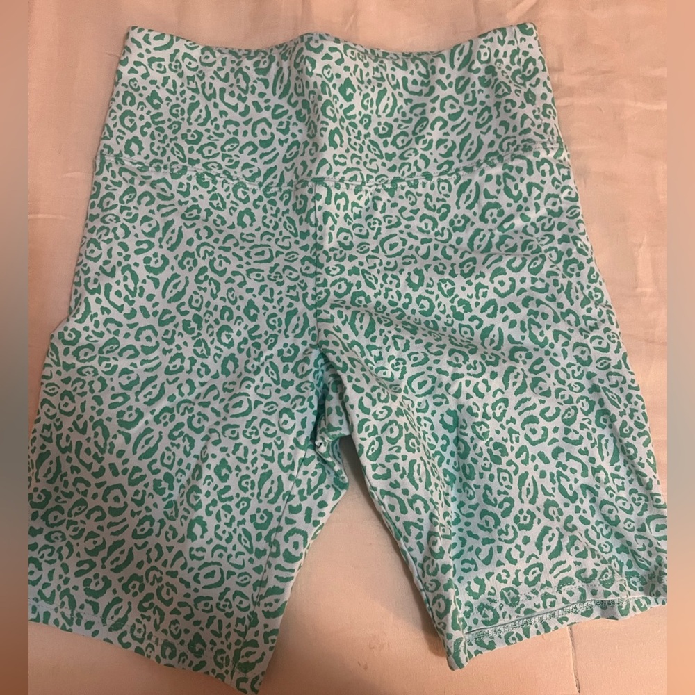 Billabong leopard print biker shorts